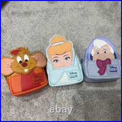 Disney Cinderella Jack Mini Backpack Set of 3 Small Size Used Japan Disney Cinderella Jack Mini Backpack Set of 3 Small Size Used Japan