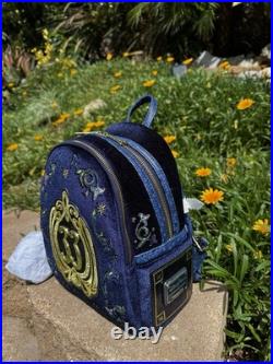 Disney Club 33 Blue Backpack Embroidered Design Theme Park Souvenir