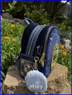 Disney Club 33 Blue Backpack Embroidered Design Theme Park Souvenir