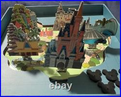 Disney D23 Beyond the Magic Magic Kingdom Park Map WDW Pin Box Set LE 500