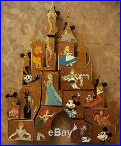 Disney D23 Expo 2015 Castle Mystery Pin Set Complete w Chasers Limited Edition