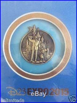 Disney D23 Expo 2015 Castle Mystery Pin Set Frame and Completer Pin LE 100