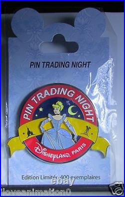 Disney DLP Pin Trading Night Paris Jumbo Cinderella LE 400 Pin