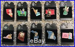 Disney DLR 49 State Character Pins MOC