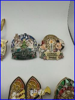 Disney DLR Disneyland Candlelight Processional Pin Lot 12 2008-2019