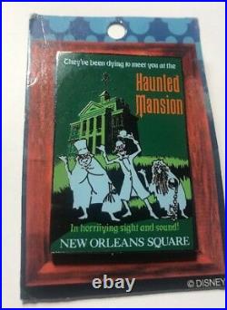 Disney DLR Framed Attraction Poster Haunted Mansion Pin