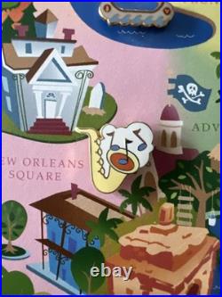 Disney DLR GWP Disneyland Attractions 9 Pins and Map Set GWP LE 5000 NEW