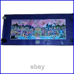 Disney Disneyana Convention IT'S A SMALL WORLD GLOW IN THE DARK Poster-SIGNED
