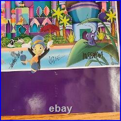 Disney Disneyana Convention IT'S A SMALL WORLD GLOW IN THE DARK Poster-SIGNED