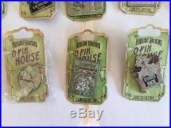 Disney Disneyland Haunted Mansion O-pin House 18 Pin Lot Most Limited Edition