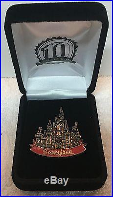 Disney Disneyland Marcasite Castle Boxed Pin LE 50 RARE