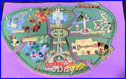 Disney Disneyland Park Atlas Lands Map Puzzle 6 Piece Cast Jumbo LE Pin Set