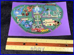 Disney Disneyland Park Atlas Lands Map Puzzle 6 Piece Cast Jumbo LE Pin Set