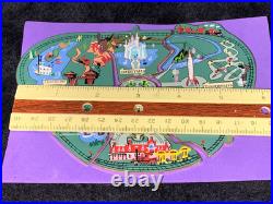 Disney Disneyland Park Atlas Lands Map Puzzle 6 Piece Cast Jumbo LE Pin Set