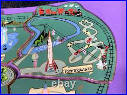 Disney Disneyland Park Atlas Lands Map Puzzle 6 Piece Cast Jumbo LE Pin Set