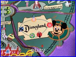 Disney Disneyland Park Atlas Lands Map Puzzle 6 Piece Cast Jumbo LE Pin Set