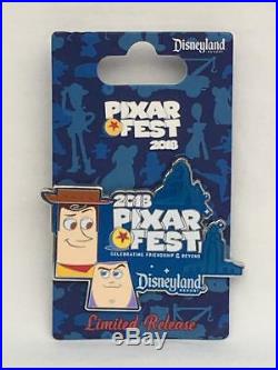 Disney Disneyland Pixar Fest Jumbo Logo AP Pin LE 1000 & Logo Pin LR (2 Pins)