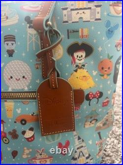Disney Dooney & Bourke Jerrod Maruyama Theme Park Icons Shoulder Purse