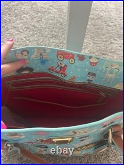 Disney Dooney & Bourke Jerrod Maruyama Theme Park Icons Shoulder Purse