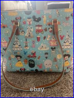 Disney Dooney & Bourke Jerrod Maruyama Theme Park Icons Shoulder Purse