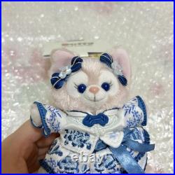 Disney Duffy & ShellieMay Plush Badge Keychain Blue Flower Series Unused