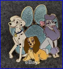 Disney Fantasy Pin LE /50 Perdita Lady Georgette Dog Paws and Claws Limited HTF