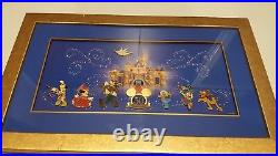 Disney Frame Pin Set Happiest Homecoming March Disneyland 50th with COA