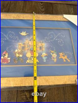 Disney Framed Pin Set 265/400 Happiest Homecoming March Disneyland 50th BOXED