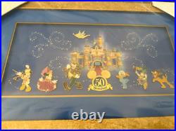 Disney Framed Pin Set 309/400 Happiest Homecoming March Disneyland 50th BOXED