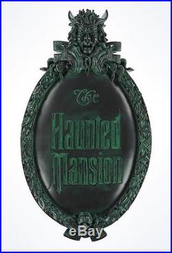 Disney HAUNTED MANSION 3D Gate Plaque Theme Park Display Prop Sign FULL SIZE BIN