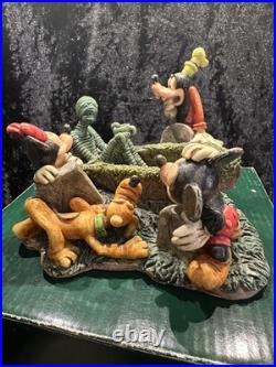 Disney HAUNTED MANSION Tea Anyone Harmony Kingdom Mickey Minnie Goofy Pluto