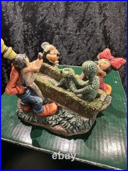 Disney HAUNTED MANSION Tea Anyone Harmony Kingdom Mickey Minnie Goofy Pluto