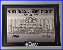 Disney HK Acme HotArt STAR WARS Trilogy 5 Pin & Litho LE 250 Darth Vader Luke