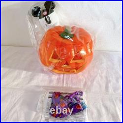 Disney Halloween Pumpkin Popcorn Bucket Used Lighted Collectible Disney Halloween Pumpkin Popcorn Bucket Used Lighted Collectible