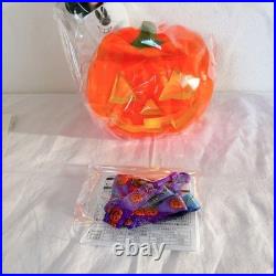 Disney Halloween Pumpkin Popcorn Bucket Used Lighted Collectible Disney Halloween Pumpkin Popcorn Bucket Used Lighted Collectible