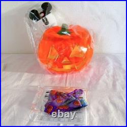 Disney Halloween Pumpkin Popcorn Bucket Used Lighted Collectible Disney Halloween Pumpkin Popcorn Bucket Used Lighted Collectible