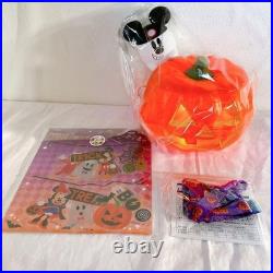 Disney Halloween Pumpkin Popcorn Bucket Used Lighted Collectible Disney Halloween Pumpkin Popcorn Bucket Used Lighted Collectible