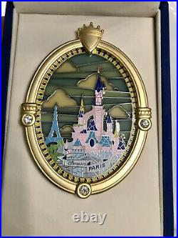Disney Happiest Celebration On Earth Castle Window Jumbo Pin LE Disneyland Paris