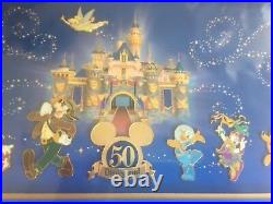Disney Happiest Homecoming 50th 7 Pin Frame Set