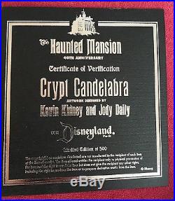 Disney Haunted Mansion 40th Anniversary Event Crypt Candelabra LE500 Kidney HTF