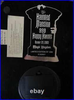 Disney Haunted Mansion 999 HappyHauntsTombstone Limited Ed 1200 NIB Light/Sounds Disney Haunted Mansion 999 HappyHauntsTombstone Limited Ed 1200 NIB Light/Sounds