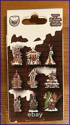 Disney Haunted Mansion Holiday Gingerbread Mystery Pin Collection FULL SET