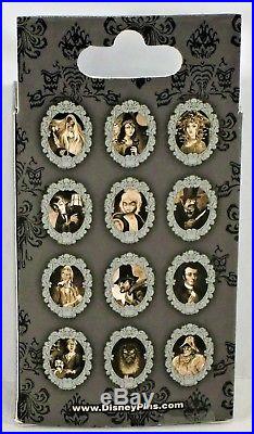 Disney Haunted Mansion Portraits Mystery Box Collection Complete 12 Pin Set NEW