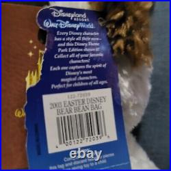 Disney Hidden Mickey Bear Pre-Duffy Easter 2003 Bunny Bear Tags RARE Theme Park