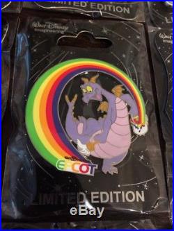 Disney Imagineering WDI LE Figment Rainbow Epcot 35th Anniversary D23 9 Pin Set