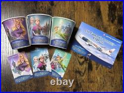 Disney JAL Fantastic Journey Express Paper Cups & Boarding Certificates Japan
