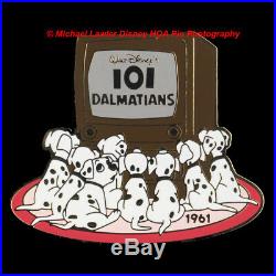 Disney Japan Jds History Of Art Hoa Pin 101 Dalmatians (1961) Puppies & Tv