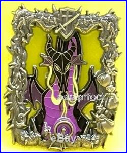 Disney LE 300 Pin WDI Maleficent Dragon Stained Glass Sleeping Beauty on Card