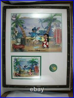 Disney LE Framed Print Pin Surf's Up 2004 Lilo & Stitch Magic of Animation
