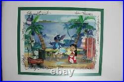 Disney LE Framed Print Pin Surf's Up 2004 Lilo & Stitch Magic of Animation